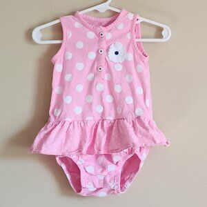 Carter's Baby Girls' Polka Dot Sunsuit Size 12 Months